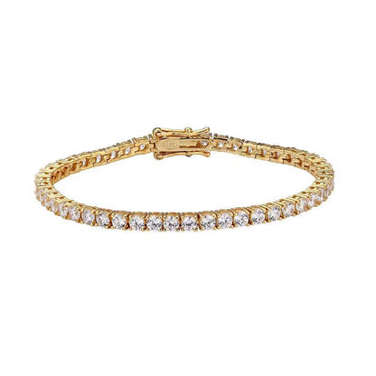 TY 3Mm 4Mm Moissanite Tennis Bracelet 925 Sterling Silver Full Dia Sier Plated Wedding Party Jewelry Bracelets for Women Man